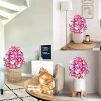 artificial petunias with ground stake set of 2 on a desk or shelf
