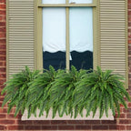 dkaltm 45" artificial boston fern (set of 2) on a desk or shelf