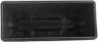 LEXININ 6 Pack 17 Inch Black Plastic Rectangular Window Planter Box, Window Vegetable Planter Box with Trays, Rectangular Flower Pots for Windowsill, Garden, Balcony, Patio, Black