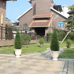 3ft artificial topiary trees artificial cedar trees uv, side view