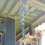 8.5 ft rain chain, rain chains for gutters, front angle view