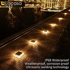 lacasa solar deck lights, 4 pack 30lm led, side view