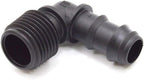 S&M 544200 Threaded Elbow 16mm x 3/4" Drip Irrigation, Black