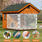clear tarp 10'x12' 8mil - heavy-duty transparent waterproof on a desk or shelf