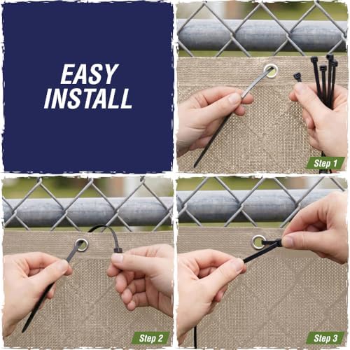 rugged rhino fence privacy screen 180 gsm heavy, view 9