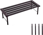 SBDSBD OUTEROOM Metal Plant Stand, Rust-proof Aluminum Flower Pot Stand, Plants Display Stands Decoration Racks for Living Room Balconies and Gardens (60 Ebony)