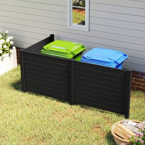 giantex no-dig air conditioner fence, 3 panels, 48''w, front angle view