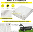 20 ft carport replacement canopy cover garage top, package contents