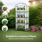 vivosun mini 4-tier greenhouse with wheels, 27 x on a desk or shelf