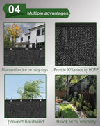 vensovo 3ft x 50ft privacy fence screen showing dimensions