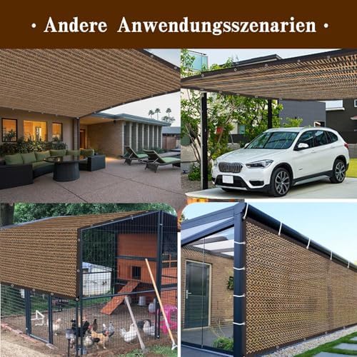 shade cloth for garden,80% mesh tarp with grommets, front angle view