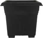 Southern Patio SPAT-MB3612BK 36-Inch Medallion Hanging Windowsill Garden Box Planter, Black (3 Pack)