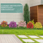 fajunzh artificial topiary bushes for outdoors with spike on a desk or shelf