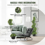 vevor artificial boxwood spiral topiary trees, 3ft tall, package contents