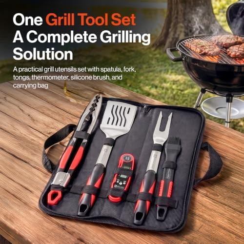 grilling tools for outdoor grills - premium grilling shown in use