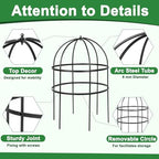 jardin bird cage plant support 24" h large, side view