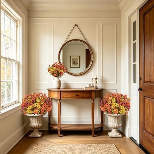 36 bundles artificial fall flowers for outdoors faux, view 9