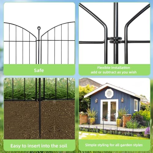 decorative garden fence, 32in (h) x 12ft(l) no showing dimensions