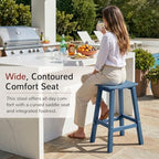 stoog all-weather bar stools set of 4, 28" on a desk or shelf