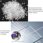clear polycarbonate roofing sheets plastic roofing greenhouse panels, side view