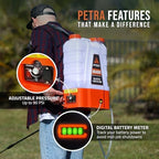 petratools hd4000 battery powered backpack sprayer, 6 hr, package contents