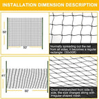 bstpcoo 2.4" mesh bird netting for chicken coop, front angle view