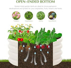 besebay 2-pack 2x1ft galvanized raised garden bed, outdoor, close-up detail