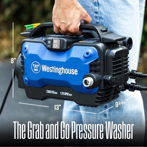 westinghouse epx3100s electric pressure washer, 2100 max psi, close-up detail