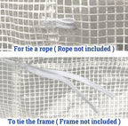 yardgrow 2-doors replacement greenhouse cover for larger walk, front angle view
