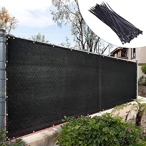 royal shade 6' x 50' black fence privacy, main product view