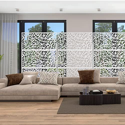 elevens free decorative privacy screen with stand, outdoor, package contents