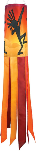 In the Breeze 5233 — Dancing Kokopelli Inspiration Windsock — Vibrant Southwest Outdoor Garden Décor