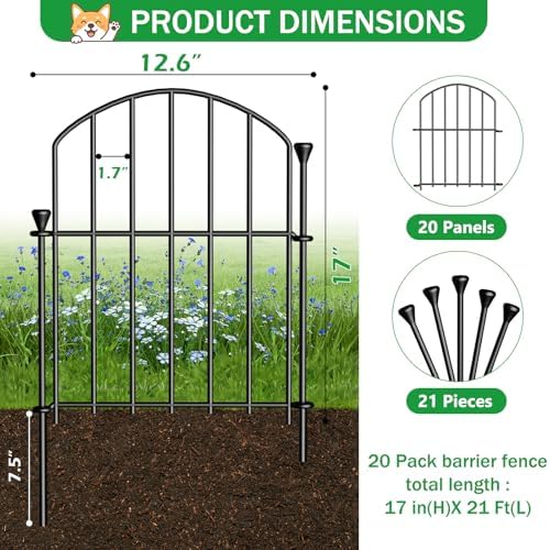 no dig garden fence panels, dog fence outdoor shown in use