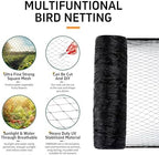 garden netting, 50' x 50' heavy duty bird shown in use