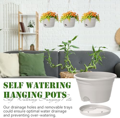 roshtia 10 pcs 10 inch hanging baskets for showing dimensions