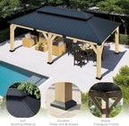 amerlife 12x20ft outdoor carport with galvanized double roof showing dimensions