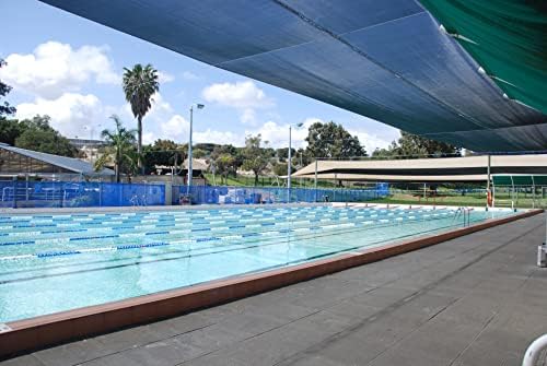 shatex 90% shade fabric 10x 22ft sun shade, front angle view