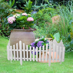 flexible picket fence garden border, plastic decorative landscape on a desk or shelf