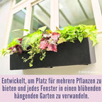 lalagreen hanging planter boxes outdoor (40 inch, 2, front angle view