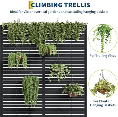 garveelife metal planter box with trellis 71"x47"x16", with, close-up detail