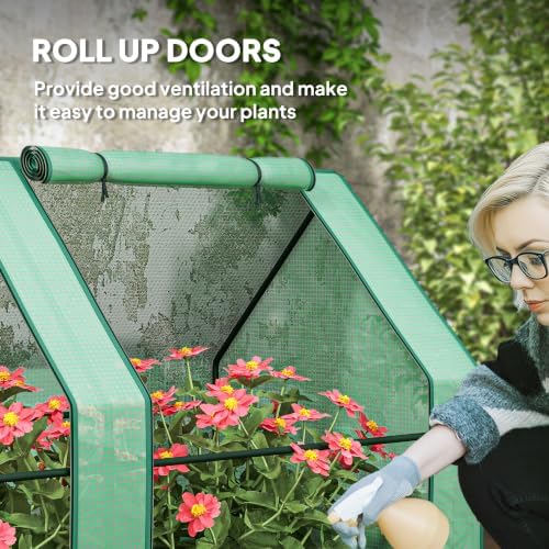 outsunny 12' x 3' x 3' mini greenhouse, package contents