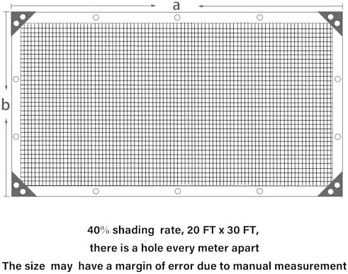 winemana 20x30 ft shade cloth for garden, mesh, close-up detail