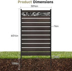 wooden privacy fence screen,outdoor trash can and air, side view