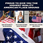 allegiance american flags for outside 4x6 ft, made, side view