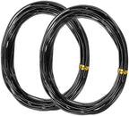 Bonsai Wire 2 Roll Black 1.5mm Aluminum Bonsai Training Wire for Fine Trunk | 2 Roll 65 Feet Total