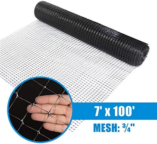 deer fence netting, 7 x 100 feet bird shown in use