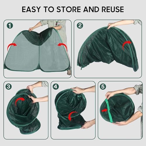 pop up mesh plant cover,35x35x38'' garden netting for on a desk or shelf