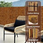 bamboo reed fence roll,decorative reed fencing 4ft high showing dimensions