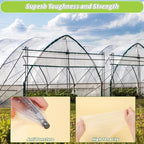 6 mil greenhouse plastic sheeting, 10 x 50 shown in use