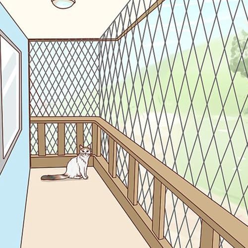 50x100ft bird netting for chicken coop, 1" mesh, front angle view
